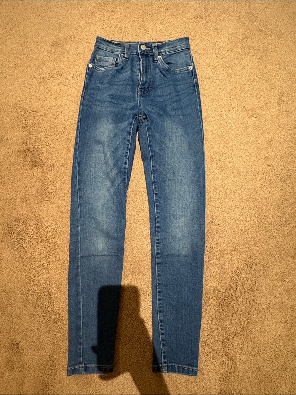 Aeropostale Women's Skinny Jeans - Dark Blue Wash size 0